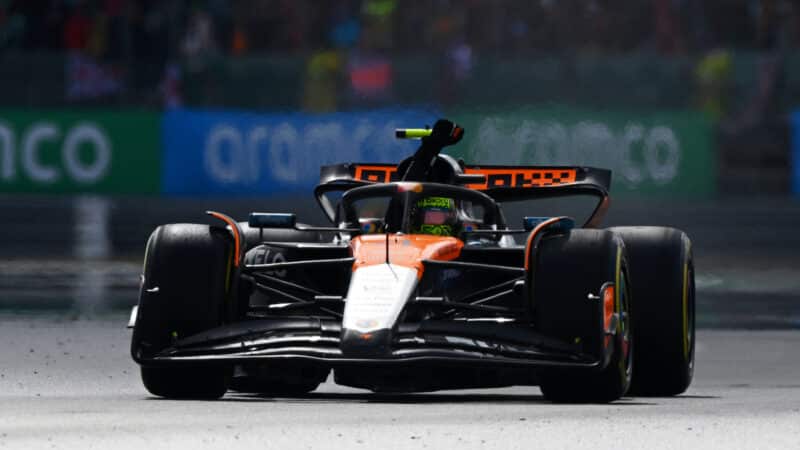 Lando Norris during the British GP