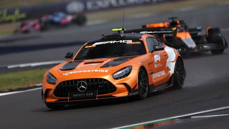 The Mercedes safety car