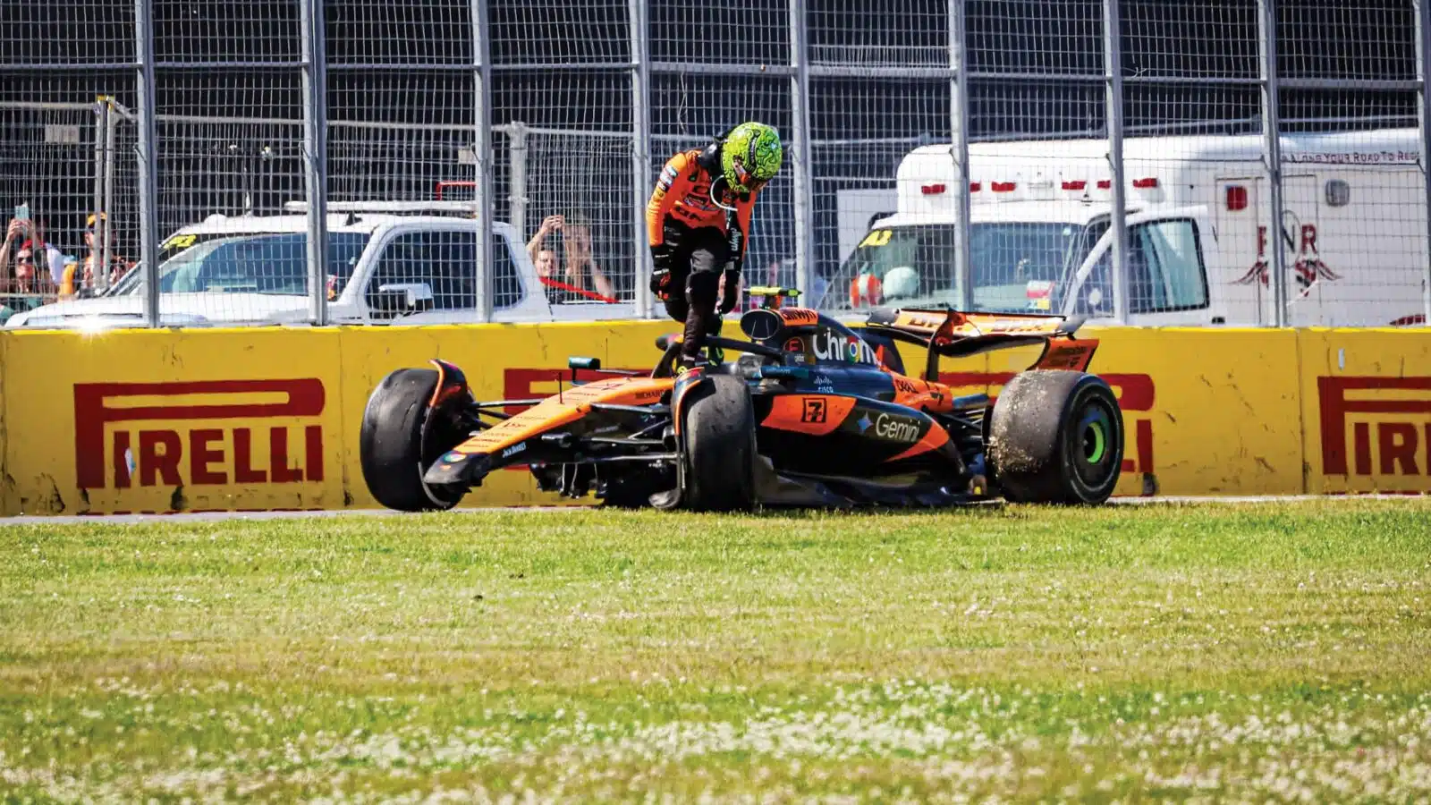Lando Norris crash in Canada