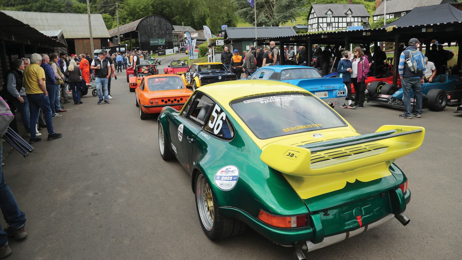 Shelsley Walsh crowded paddock