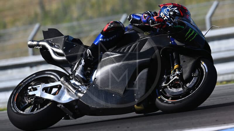 Yamaha V4 bike testing in 2025