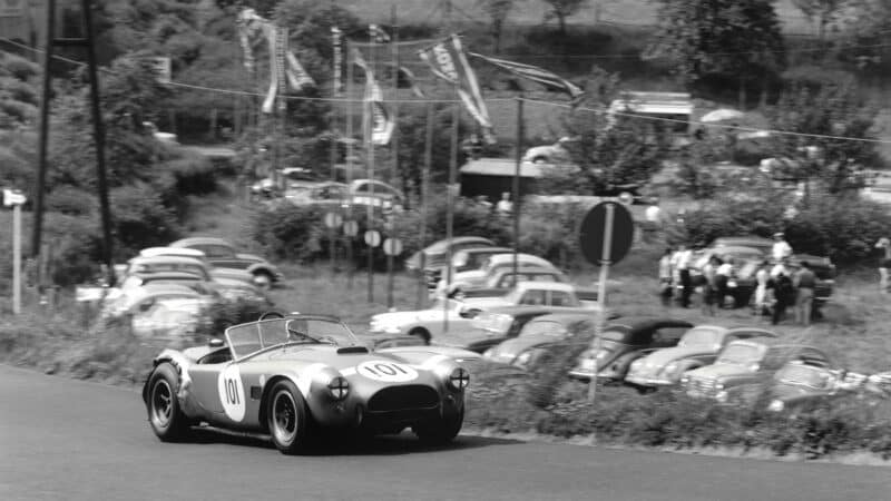 Bob Bondurant Shelby Cobra at the Nürburgring in 1964