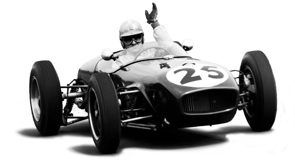 In April 1960 Lotus properly arrived in Formula 1 when its 18, driven by Innes Ireland, won the non-championship Glover Trophy at Goodwood