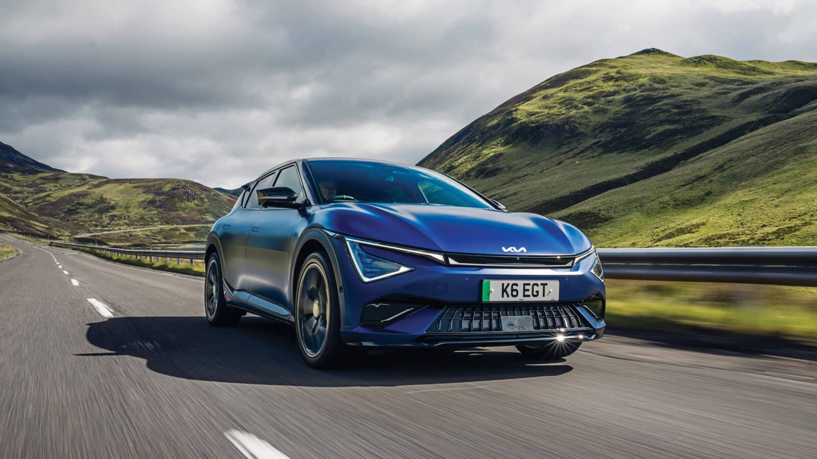 Kia EV6 GT on the road