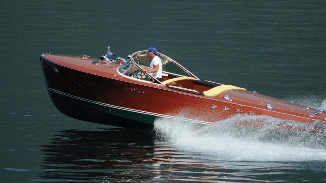 Lake Como with a 1950s Riva Tritone