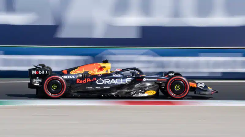 Max Verstappen (Red Bull-Honda) during practice the 2025 Italian Grand Prix