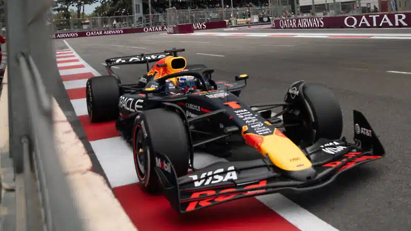 Max Verstappen (Red Bull-Honda) in the 2025 Azerbaijan Grand Prix
