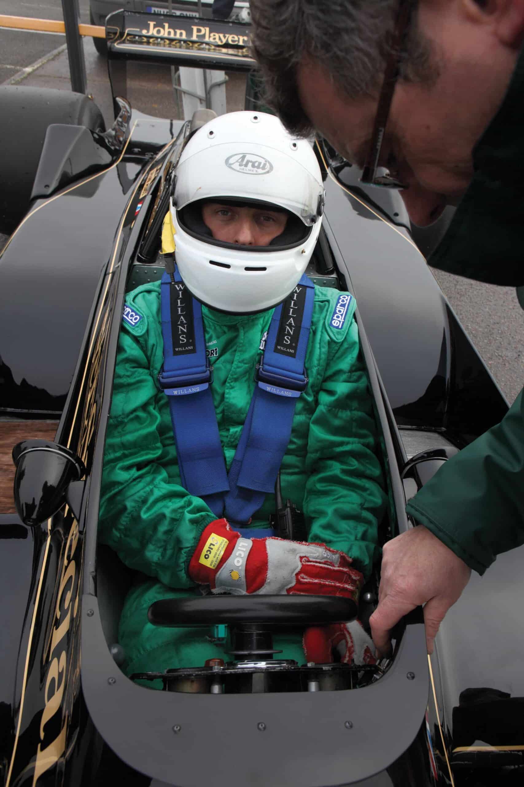 Andrew Frankel Lotus 79 cockpit