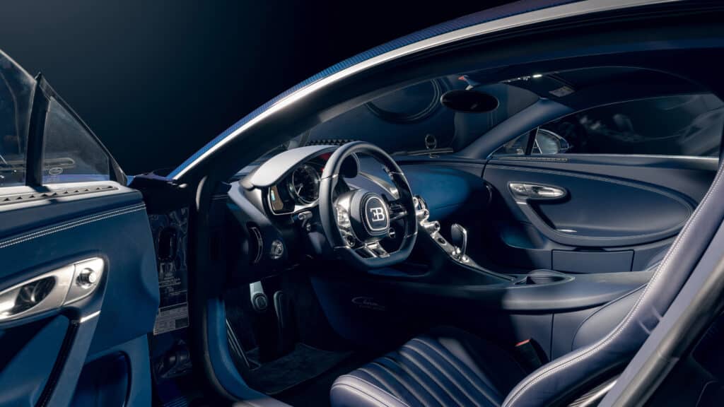 Cockpit of Bugatti Chiron Super Sport