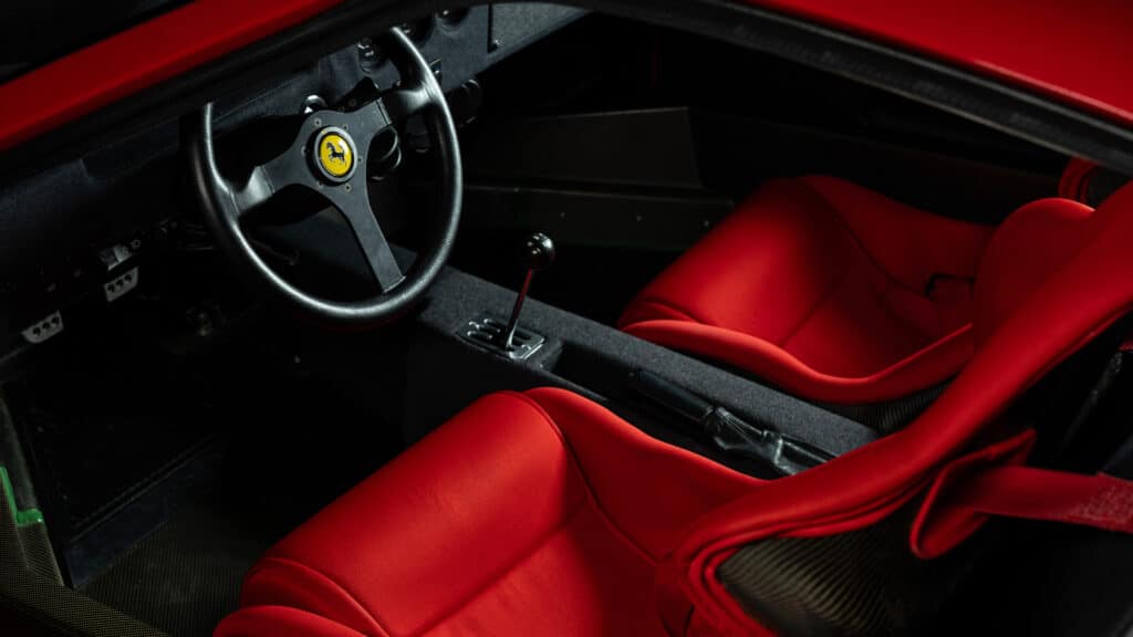 Ferrari F40 cockpit