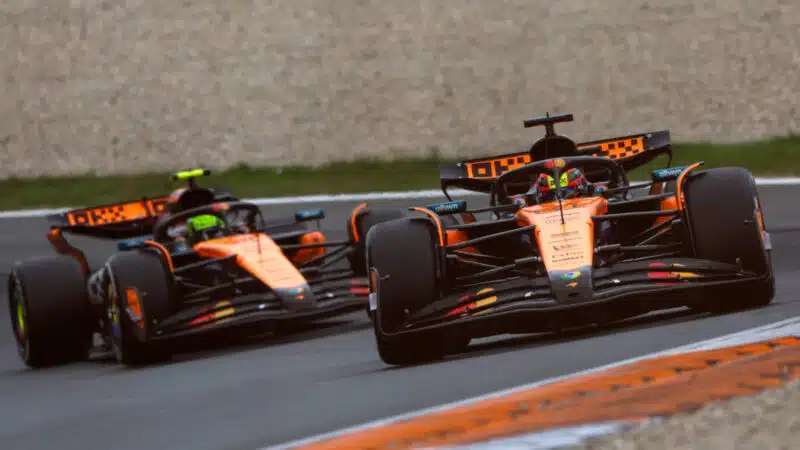 Oscar Piastri and Lando Norris at the Dutch Grand Prix