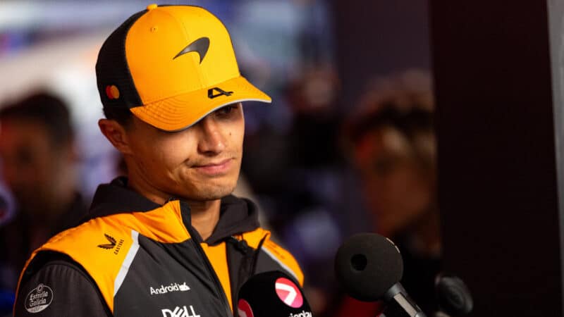 Lando Norris after the Dutch GP