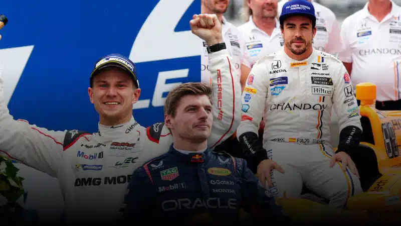 Hulkenberg Alonso and Max Verstappen montage