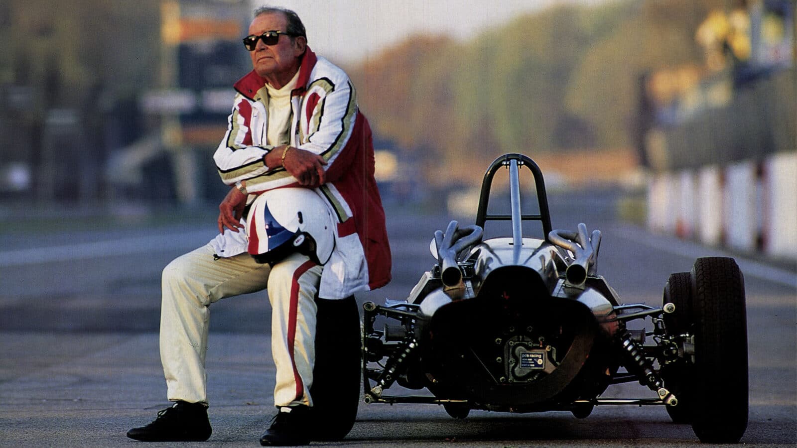 James Garner with Lotus 22