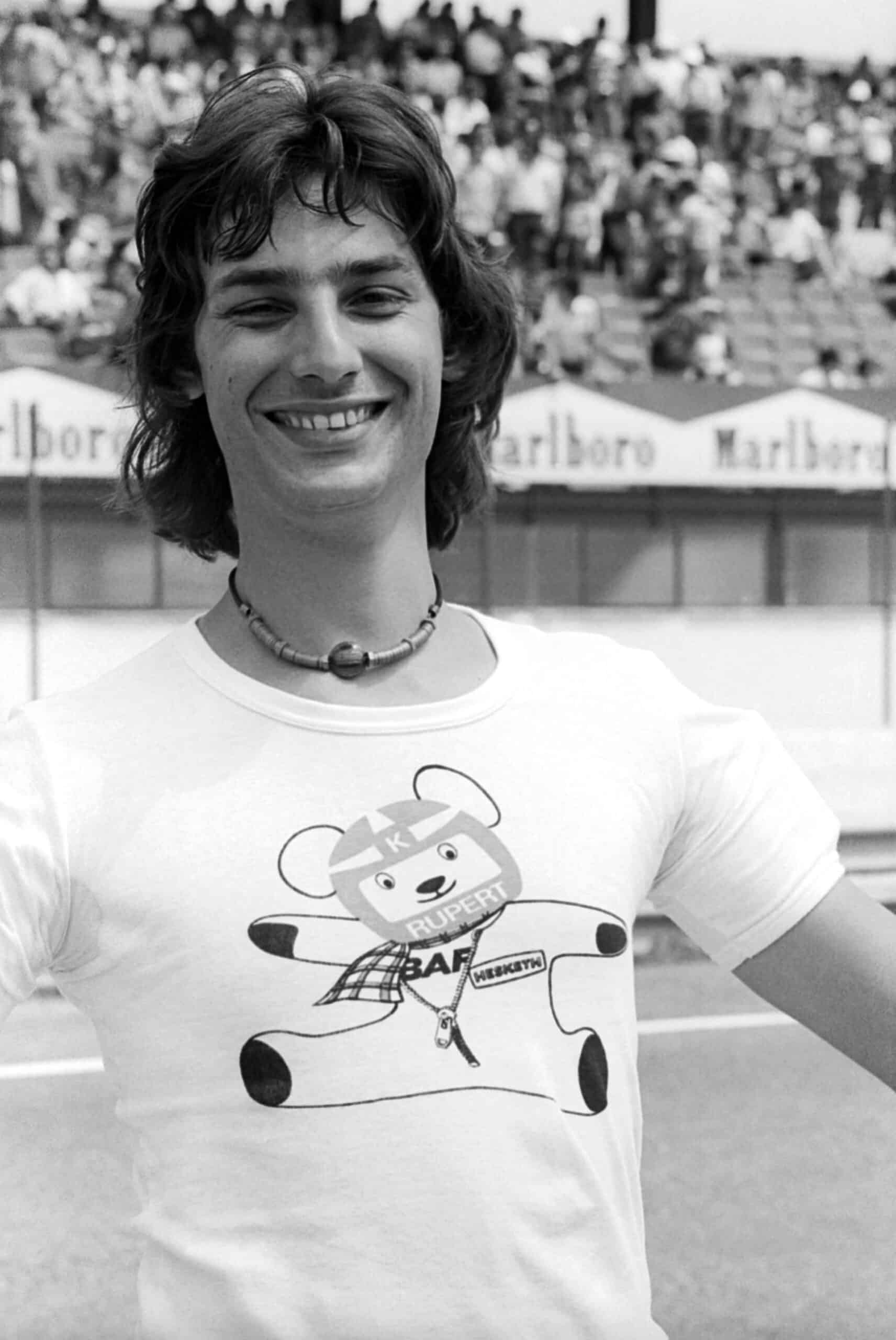 Young Rupert Keegan smiling