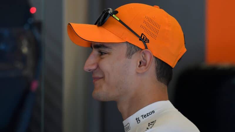 Alex Palou (McLaren-Mercedes) before 2022 United States Grand Prix