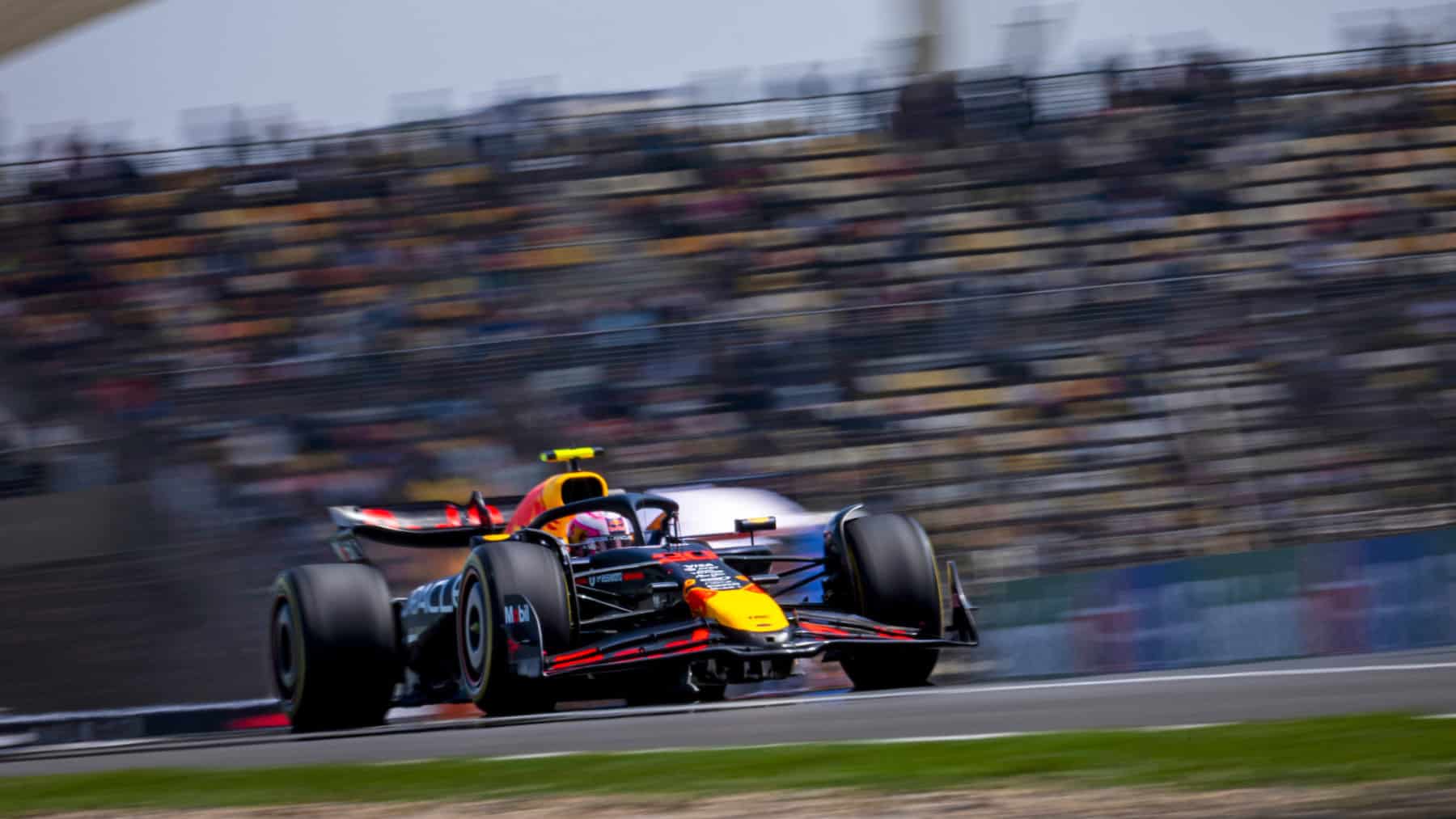 Liam Lawson (Red Bull-Honda) during practice for the 2025 Chinese Grand Prix