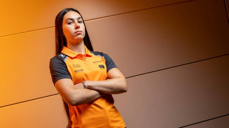 Ella Lloyd portrait at McLaren Technology Centre