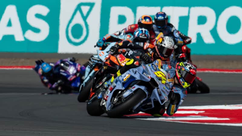 Fermin Aldeguer leads in the 2025 MotoGP Indonesian GP