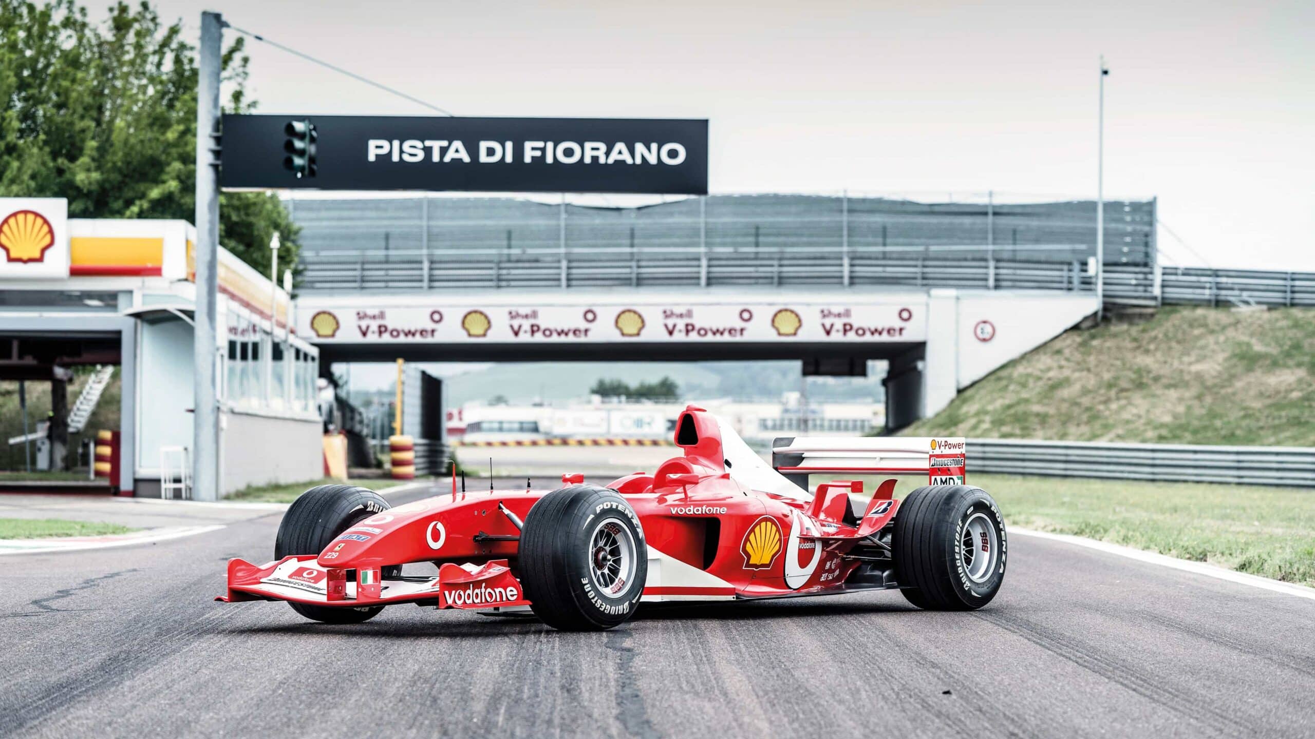 Ferrari F2003-GA on track