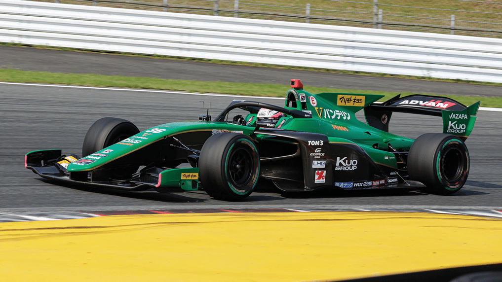 TOM’S driver Sho Tsuboi was last season’s Super Formula winner and leads in 2025