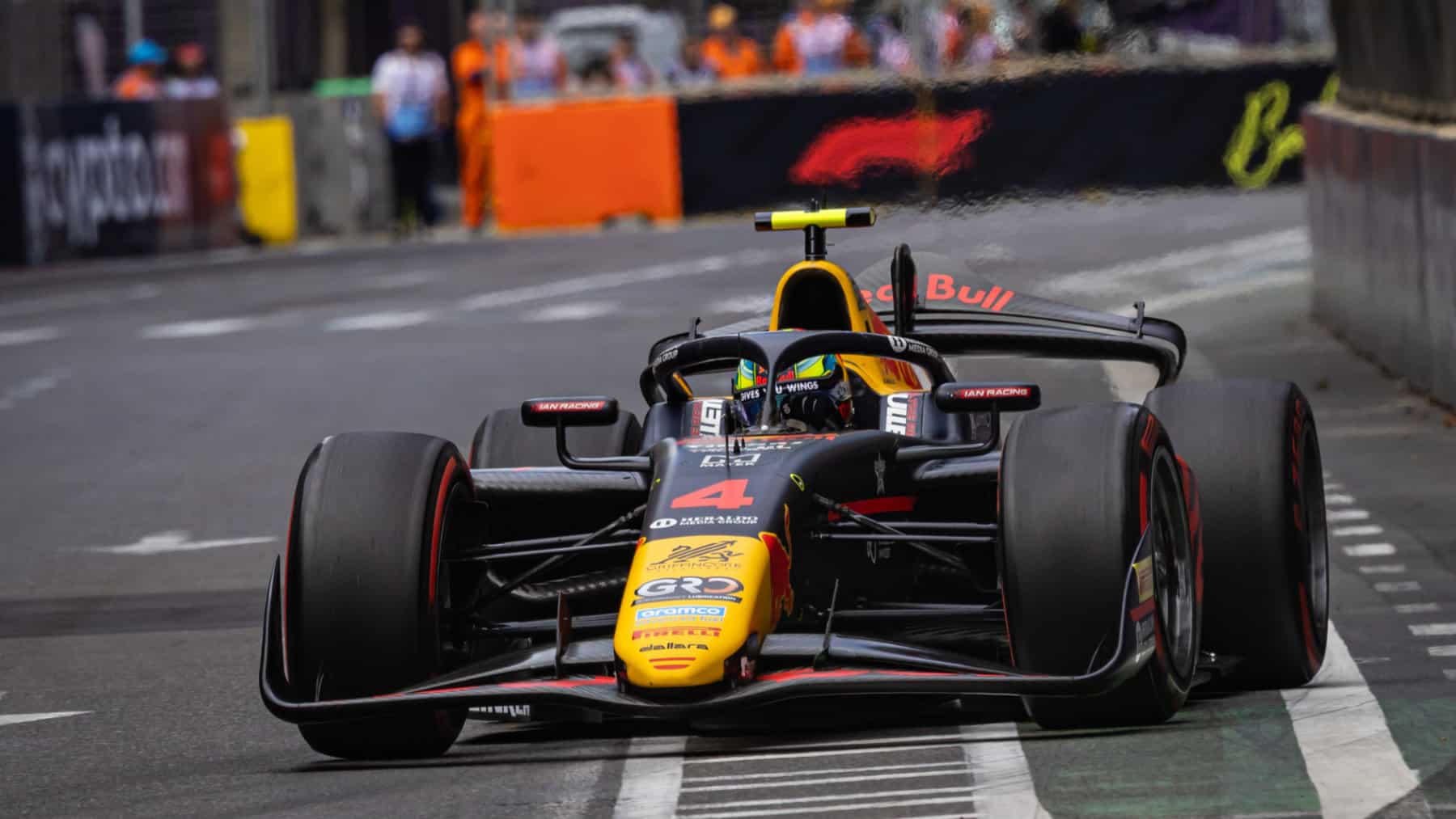 Arvid Lindblad #4 Campos Racing, during round 12 of the FIA Formula 2 Championship at Baku City Circuit