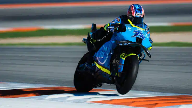 Raúl Fernández during testing at Valencia