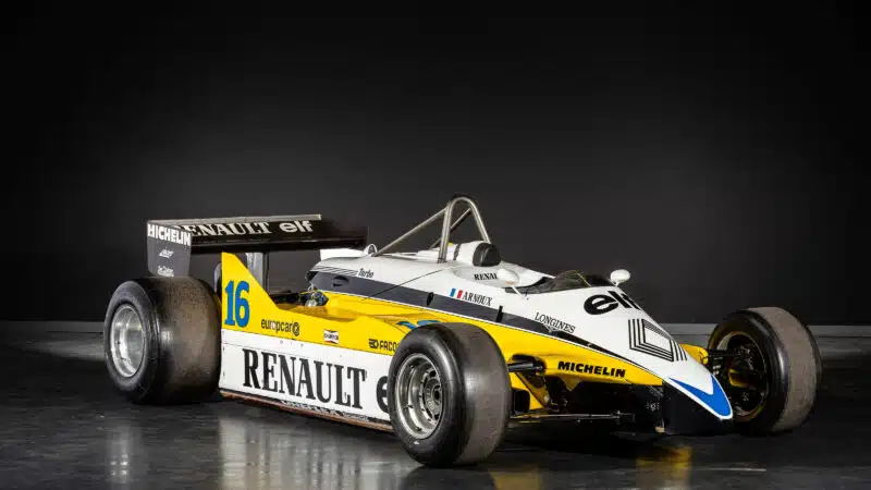 1982 Rene Arnoux Renault F1 car
