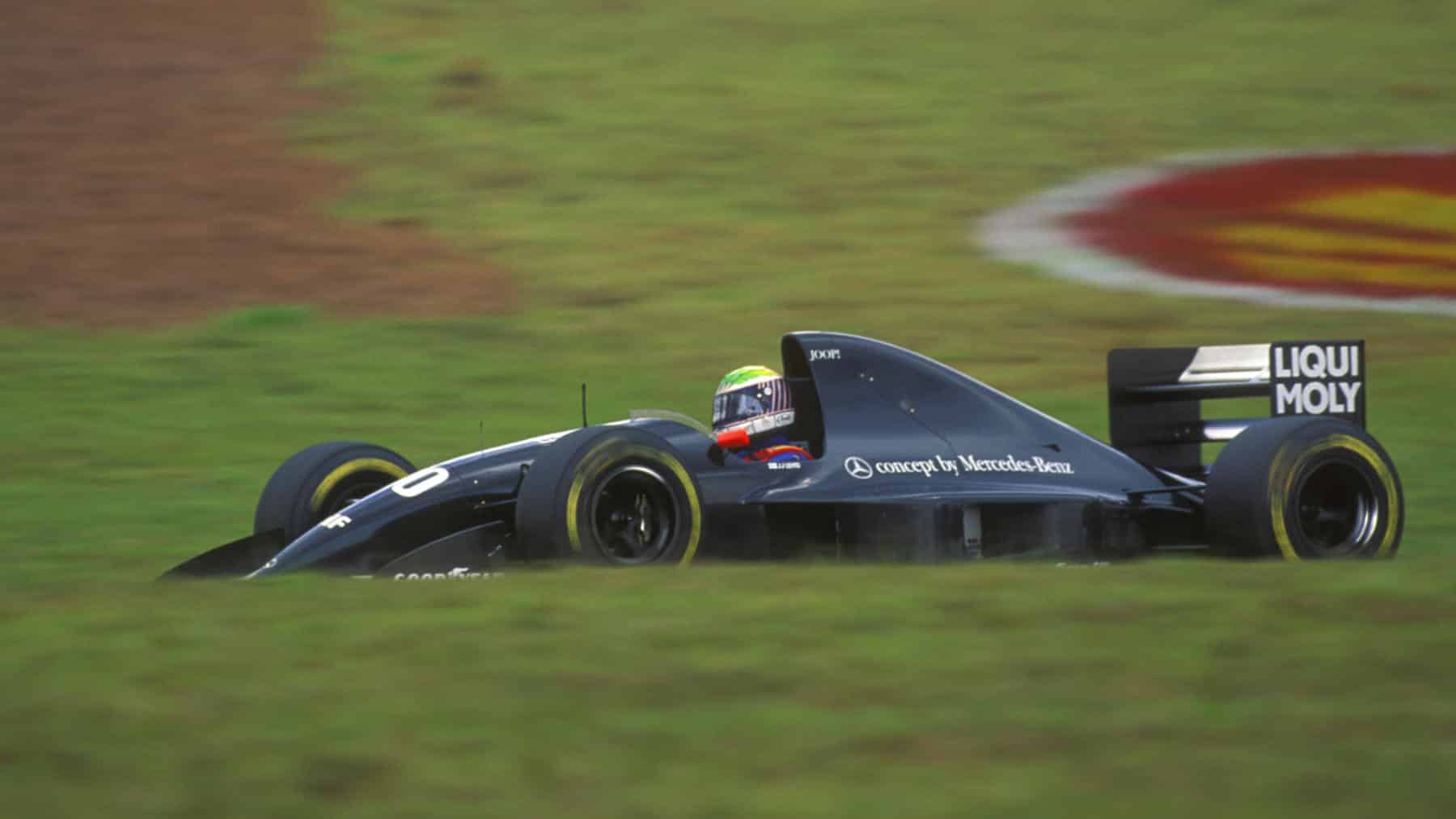J.J Lehto (Sauber-Ilmor - concept by Mercedes) in the 1993 Brazilian Grand Prix