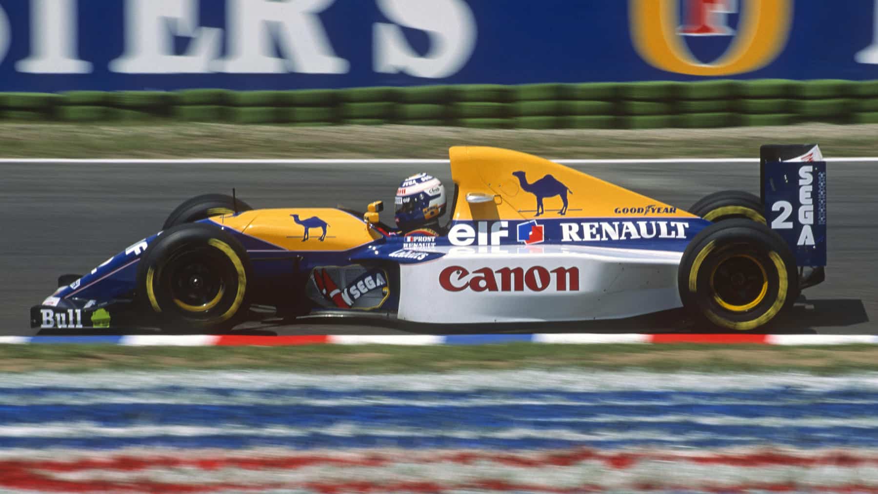 Alain Prost (Williams-Renault) in the 1993 German Grand Prix in Hockenheim.
