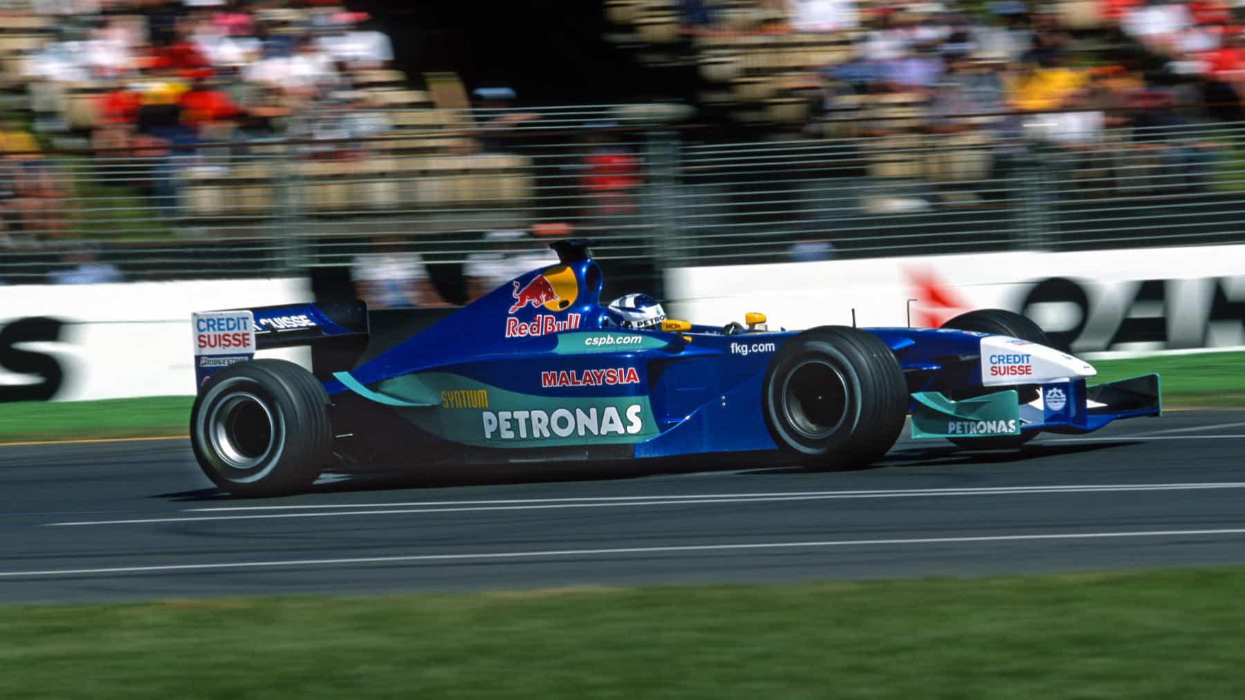 Kimi Raikkonen (Sauber-Petronas) in the 2001 Australian Grand Prix in Albert Park