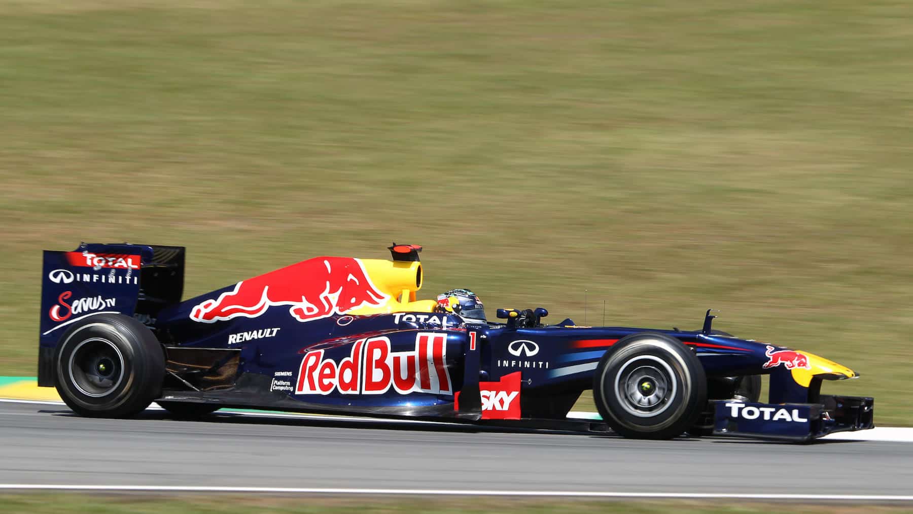 Sebastian Vettel (Red Bull-Renault) during Friday practicebefore the 2011 Brazilian Grand Prix