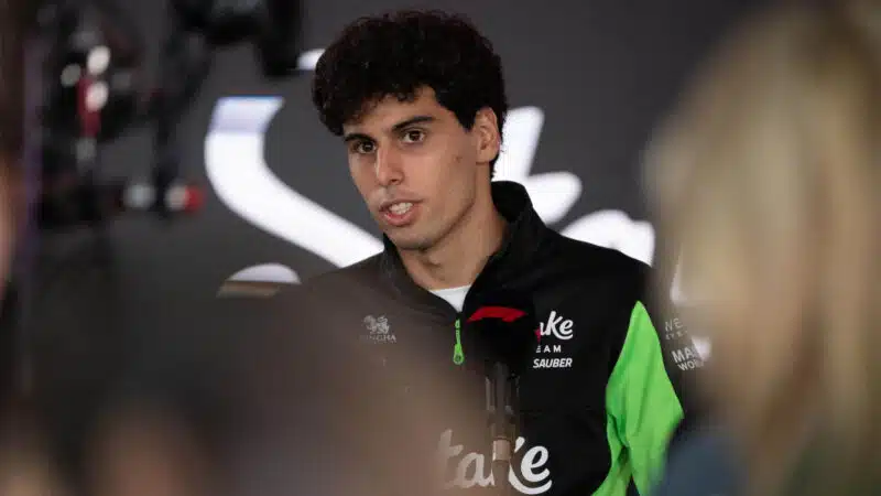 Gabriel Bortoleto (Sauber-Ferrari) before the 2025 Azerbaijan Grand Prix