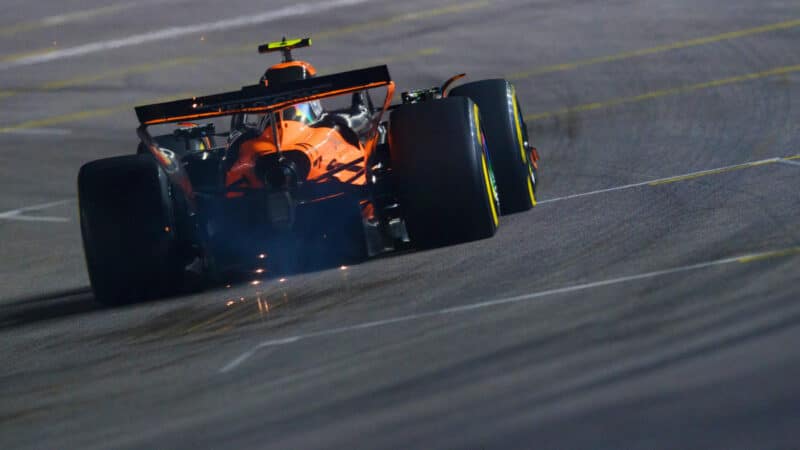 Lando Norris during Las Vegas GP