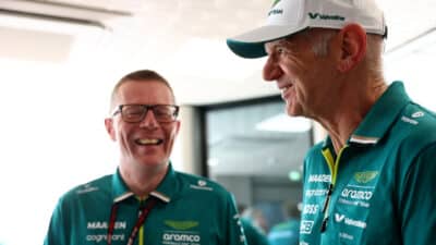 Adrian Newey with Andy Cowell