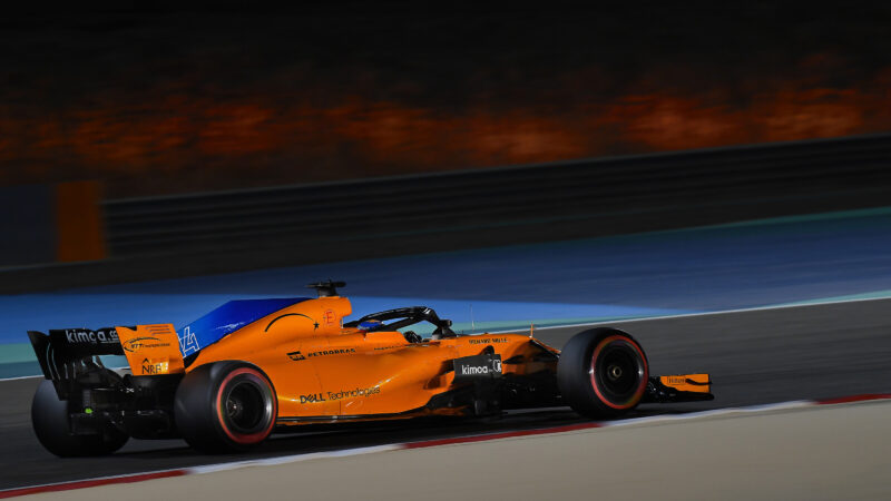 McLaren F1 car in 2018 Bahrain Grand Prix