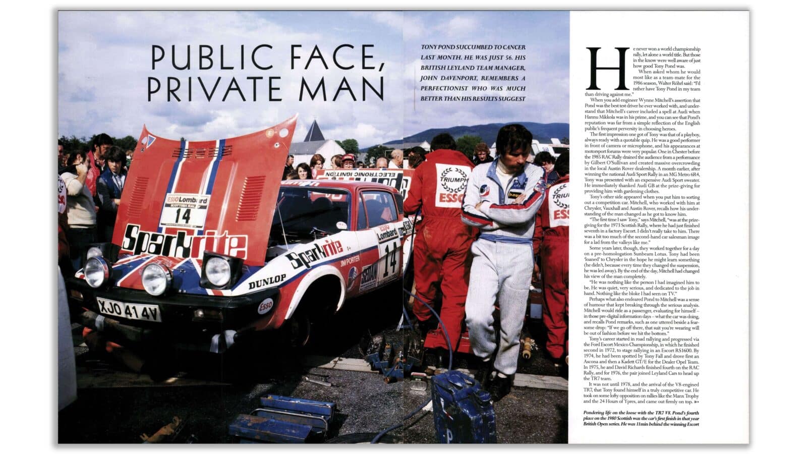 Public face, private man Motor Sport April 2002