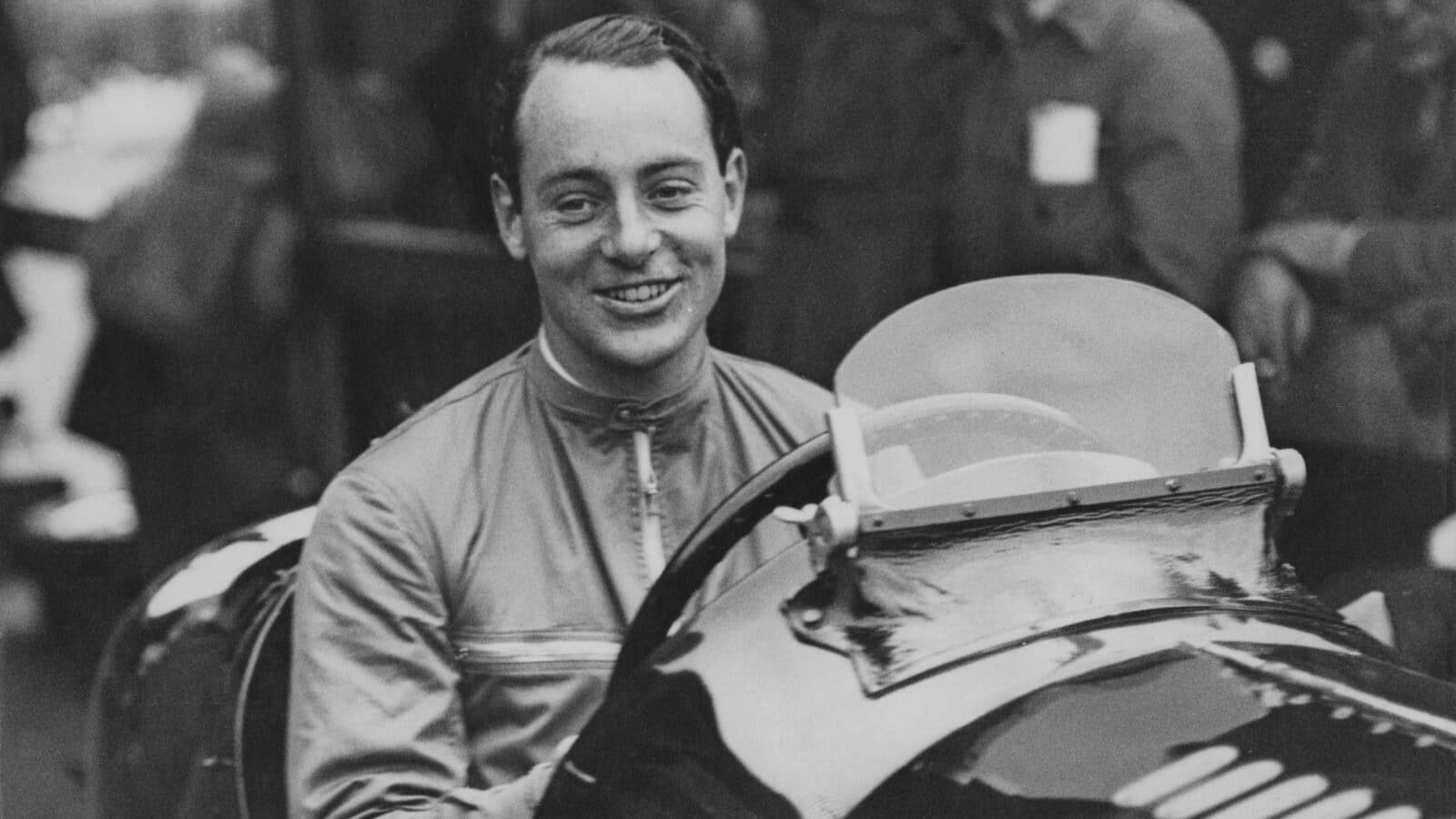 Whitney Straight Maserati at Brooklands’ 1934