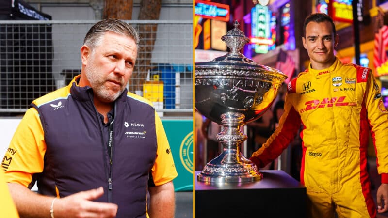 Zak Brown and Alex Palou