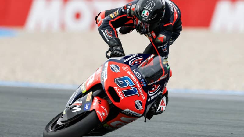 Eric Fernandez crashes at Assen