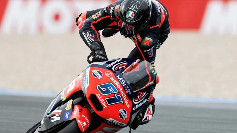 Eric Fernandez crashes at Assen