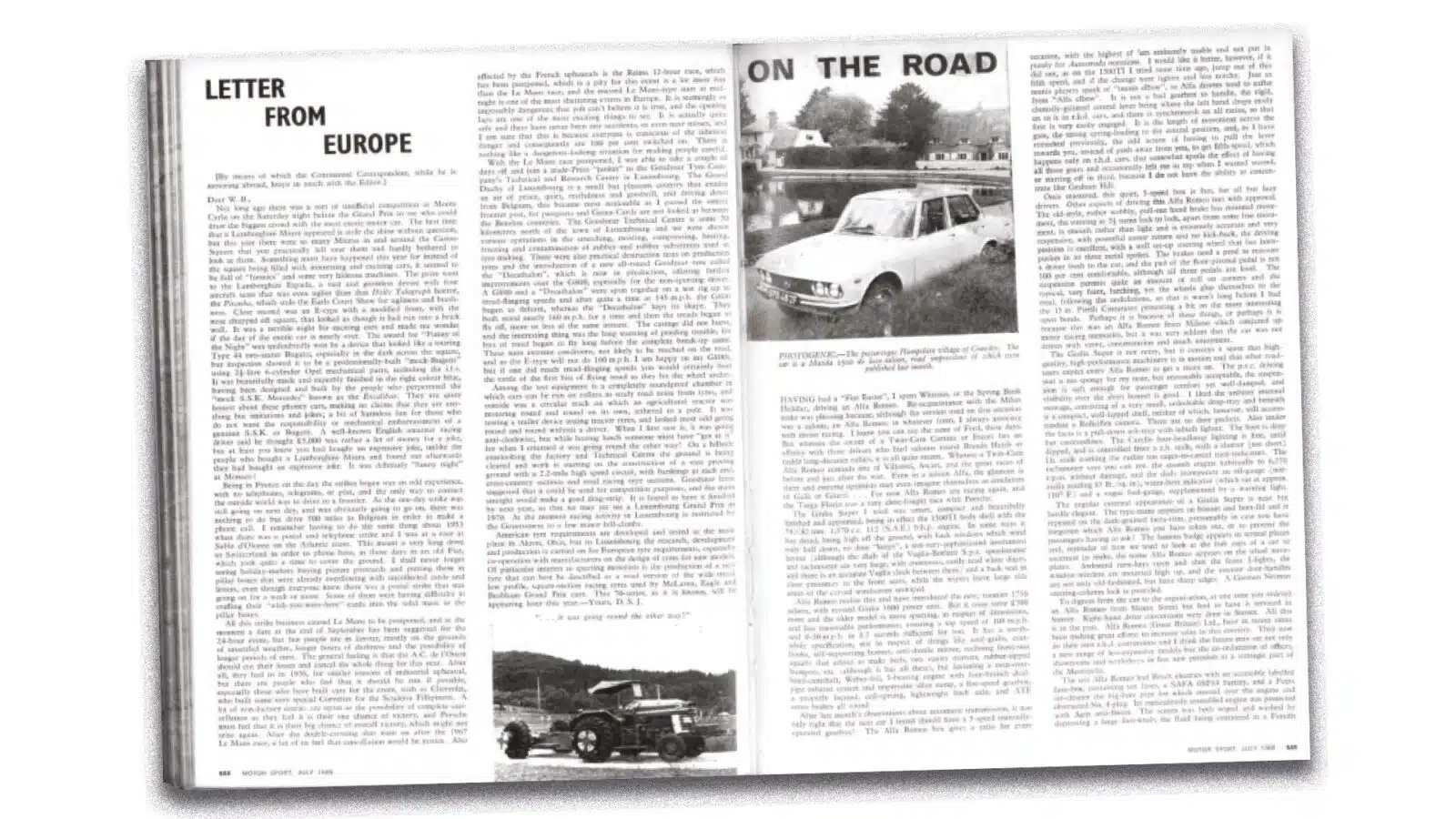 LETTER FROM EUROPE JULY 1968