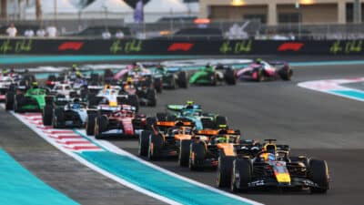 The start of the Abu Dhabi GP