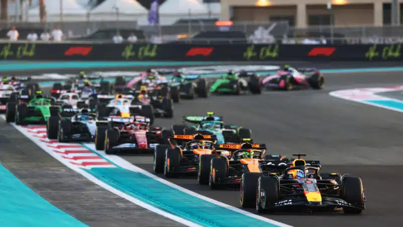The start of the Abu Dhabi GP