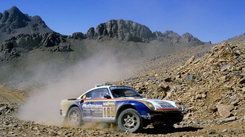 Jacky Ickx Porsche 1986 Dakar Rally